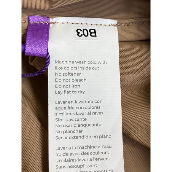 Yitty X Fabletics Smoothed Reality Plunge Bra Size 4X Moody Taupe Padded Sides - Picture 8 of 11